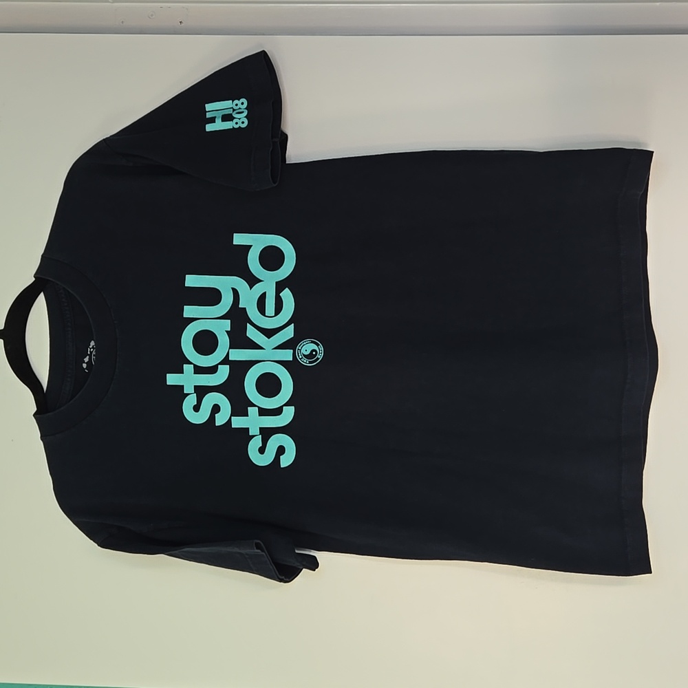T&C Surf Designs Hawaii "Stay Stoked" T-shirt Size Medium